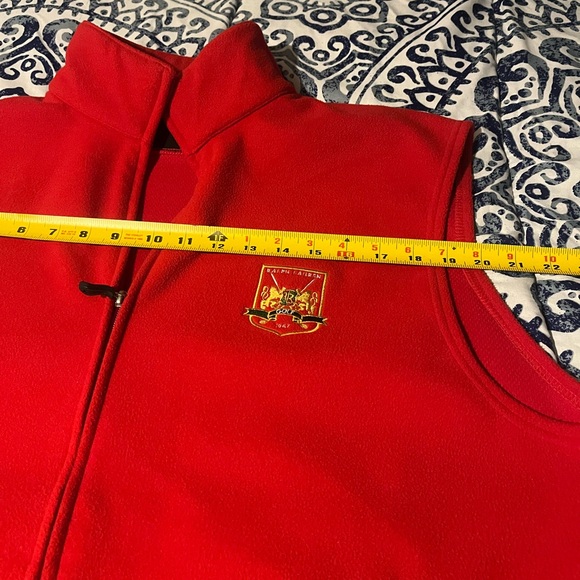 Men’s Polo Golf Vest red XL - Picture 7 of 8